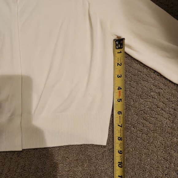 EXPRESS Brand Cropped Open Front Cardigan. Sz L Must see $58 - BENEFITS RESCUE - Picture 4 of 9